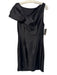 Leon Max Size 8 Black Polyester & Viscose Boat Neck Sleeveless Darted Dress Black / 8
