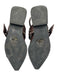 Ganni Shoe Size 38 Brown, Silver & Black Leather Silver Hardware Buckle Sandals Brown, Silver & Black / 38