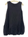 COS Size S Black Cotton & Nylon Sleeveless Shimmer Bubble Hem Mini Dress Black / S