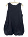 COS Size S Black Cotton & Nylon Sleeveless Shimmer Bubble Hem Mini Dress Black / S