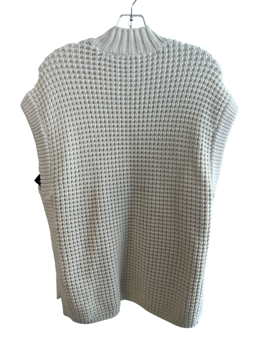 Ted Baker Size 2 Cream Polyamide Blend Mock Neck Chunky Knit Sweater Cream / 2