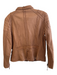 Michael Michael Kors Size Medium Tan Leather Front Zip Zip Pocket Moto Jacket Tan / Medium