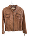 Michael Michael Kors Size Medium Tan Leather Front Zip Zip Pocket Moto Jacket Tan / Medium