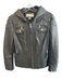 Michael Michael Kors Size Medium Black Leather Front Zip Zip Pocket Moto Jacket Black / Medium