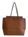 Purificacion Garcia Light Brown Leather Cube Embossed Shoulder 2 Strap Bag Light Brown / Large