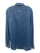 Eton Size L Blue Cotton Solid Button Down Men's Long Sleeve Shirt Blue / L