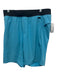 Lululemon Size Est XL Blue & Black Polyester Blend Solid Athleisure Men's Shorts Blue & Black / Est XL