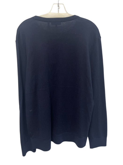 Theory NWT Size XL Navy Blue Merino Wool Solid Crewneck Men's Sweater Navy Blue / XL