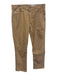 AG Size 33 Beige Cotton Solid Zip Fly Men's Pants Beige / 33