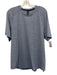 Lululemon NWT Size XL Blue & White Polyester Heathered Men's Short Sleeve Shirt Blue & White / XL