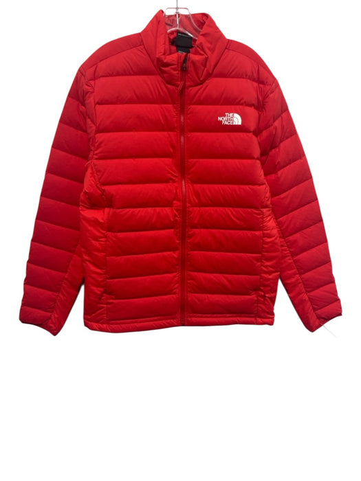 The North Face Size L Red Polyester Solid Men's Jacket Red / L