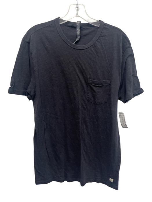 Vuori Size L Gray Cotton Solid Front Pocket Athleisure Men's Short Sleeve Shirt Gray / L