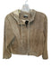 The Territory Ahead Size MP Taupe Suede Hood Full ZIp Front Pocket Jacket Taupe / MP