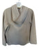 MaxMara Size 2 Light Gray Virgin Wool Long Sleeve Hood Front Pockets Jacket Light Gray / 2