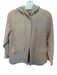 MaxMara Size 2 Light Gray Virgin Wool Long Sleeve Hood Front Pockets Jacket Light Gray / 2