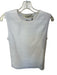Rohe Size 38 White Cotton Blend Sleeveless Ribbed Top White / 38