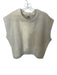 FRNCH Size M Cream Recycled Polyester Blend Cap Sleeve Fuzzy Sweater Cream / M