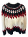 Pistola Size S Black & Red Alpaca Blend Mock Neck Knit Long Sleeve Sweater Black & Red / S