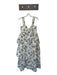 Sofie the Label Size L Cream & Navy Cotton Sleeveless Botanical Tiered Dress Cream & Navy / L