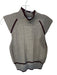 Deluc Size M Gray Viscose Blend Mock Neck Cap Sleeve Knit Sweater Gray / M
