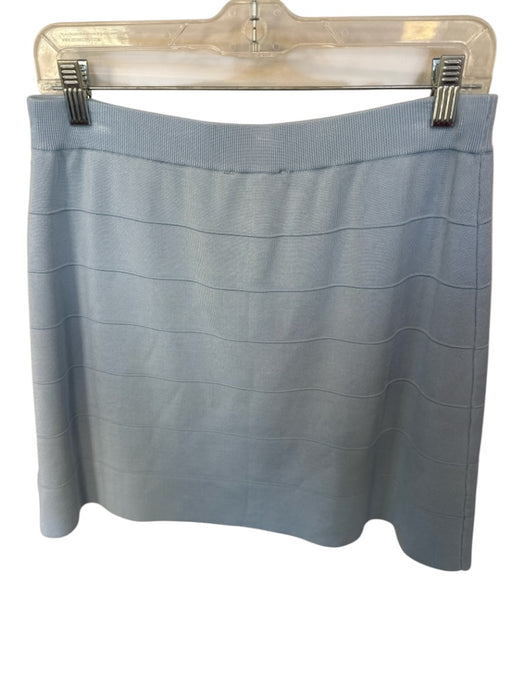 Generation Love Size M Baby Blue Rayon Elastic Waist Buttons Mini Skirt Baby Blue / M