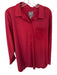 Lysse Size XL Maroon Nylon Blend Long Sleeve Button Down Top Maroon / XL