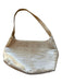 Tan Leather Croc Embossed Shoulder Strap Bag Tan / S