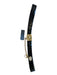 Worth Black & Gold Leather Croc Embossed Chain Detail Wide Belts Black & Gold / XL