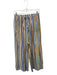 Pinch Size M White & Multi Cotton Striped Drawstring Waist Wide Leg Pants White & Multi / M