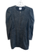 Sundays Size 2 Black Cotton Blend Cheetah Print Zip Front Round Neck Dress Black / 2