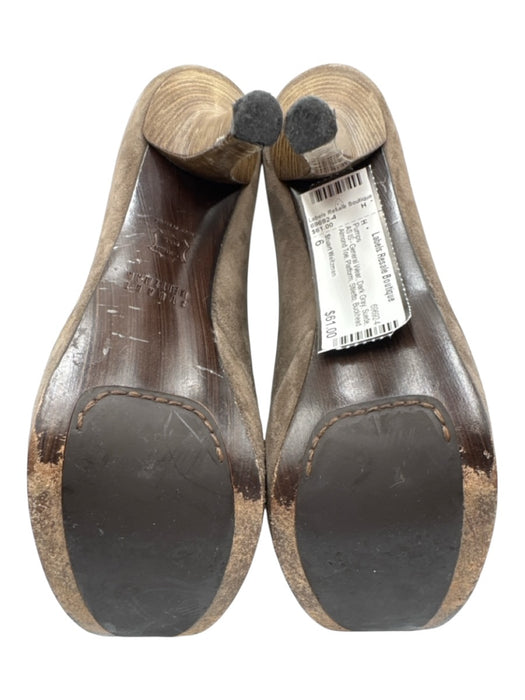 Stuart Weitzman Shoe Size 6 Dark Gray Suede Almond Toe Platform Stiletto Pumps Dark Gray / 6