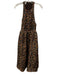 Baum und Pferdgarten Size 34 Brown, Yellow & Black Poly Blend Floral Dress Brown, Yellow & Black / 34