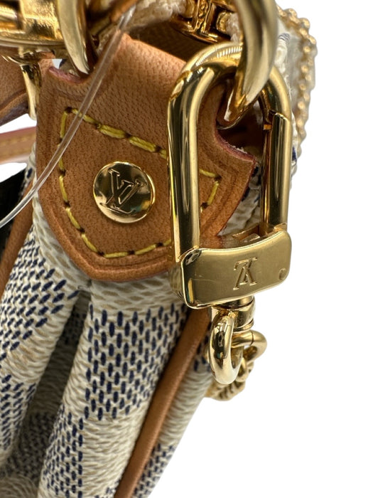 Louis Vuitton Beige, Gray & Brown Canvas Crossbody Gold Hardware Zip Close Bag Beige, Gray & Brown / S