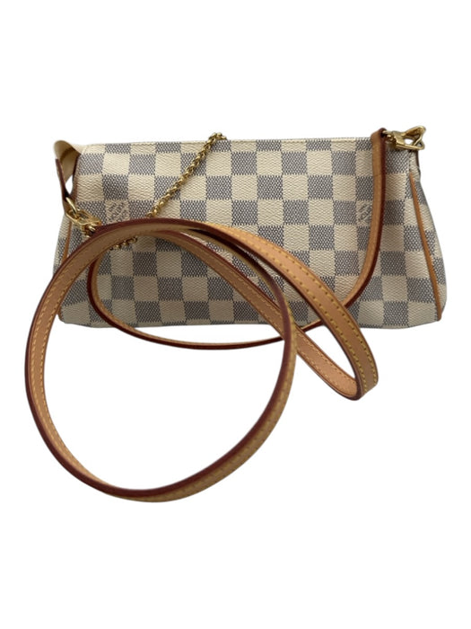 Louis Vuitton Beige, Gray & Brown Canvas Crossbody Gold Hardware Zip Close Bag Beige, Gray & Brown / S