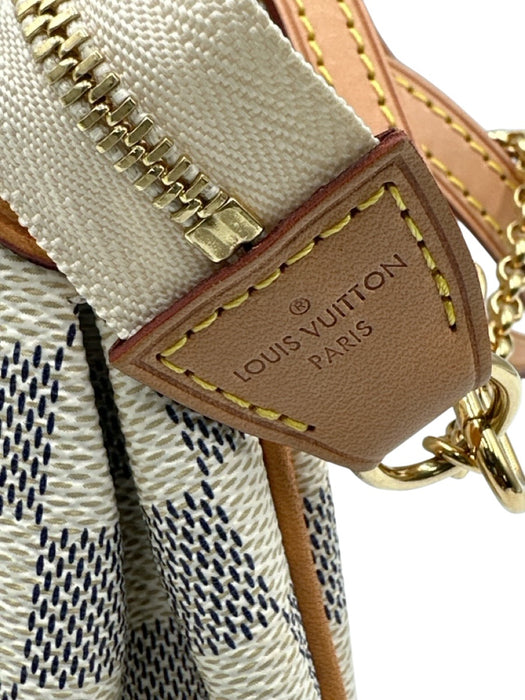 Louis Vuitton Beige, Gray & Brown Canvas Crossbody Gold Hardware Zip Close Bag Beige, Gray & Brown / S