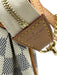 Louis Vuitton Beige, Gray & Brown Canvas Crossbody Gold Hardware Zip Close Bag Beige, Gray & Brown / S