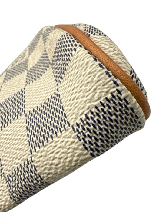Louis Vuitton Beige, Gray & Brown Canvas Crossbody Gold Hardware Zip Close Bag Beige, Gray & Brown / S