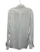 Peter Millar Size L White Polyester & Cotton button up Collar Long Sleeve Shirt White / L