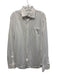 Peter Millar Size L White Polyester & Cotton button up Collar Long Sleeve Shirt White / L