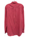 Peter Millar Size L Red Cotton & Silk button up Collar Solid Long Sleeve Shirt Red / L