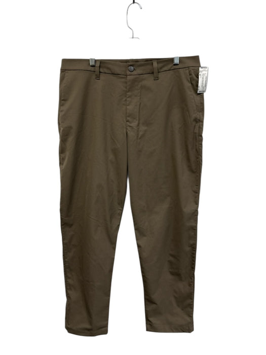 Lululemon Size 36 Gray Polyester Blend Solid Athletic Khakis Men's Pants Gray / 36