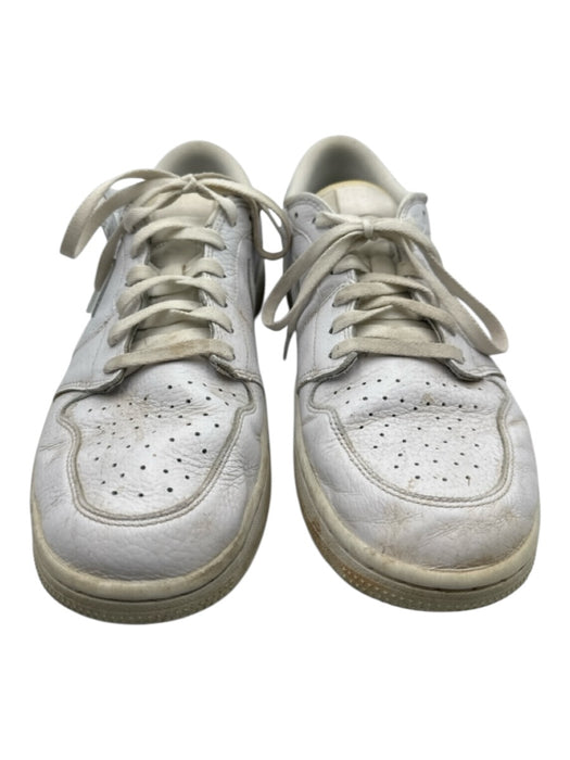 Nike Shoe Size 13 AS IS White Leather Perforated Lace Up Sneaker Men's Shoes White / 13