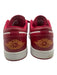 Nike Air Jordan Shoe Size 13 Red & White Leather Lace Up Color Block Men's Shoes Red & White / 13