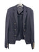 Theory Size 10 Navy Blue Viscose & Polyamide Buttons Blazer Jacket Navy Blue / 10