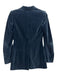 Chloe Size 34 Blue Cotton & Modal Velvet Buttons Flap Pockets Blazer Jacket Blue / 34