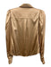 Alice + Olivia Classics Size S Peach Beige Silk Blend Long Sleeve Button Up Top Peach Beige / S