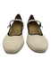 Rothy's Shoe Size 10 Cream & Black Synthetic Knit Contrast Trim Mary Jane Flats Cream & Black / 10