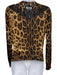 Dolce & Gabbana Size 42 Brown, Black, Beige Cashmere Blend Leopard Sweater Set Brown, Black, Beige / 42