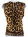 Dolce & Gabbana Size 42 Brown, Black, Beige Cashmere Blend Leopard Sweater Set Brown, Black, Beige / 42