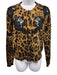 Dolce & Gabbana Size 42 Brown, Black, Beige Cashmere Blend Leopard Sweater Set Brown, Black, Beige / 42